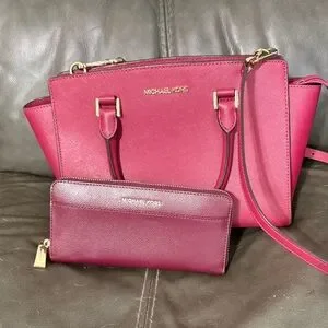 Michael Kors | Bags | Michael Kors Fuchsia Satchel And  display picture 1